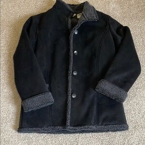 LL Bean Black Shearling Jacket